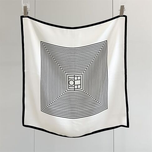 100 ٪ Mulberry Silk Scarf 25 × 25 بوصة - وشاح مربع مربع رقمي مطبوع للنساء ، مع عبوات الهدايا in Kuwait