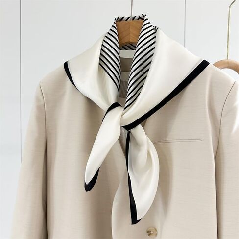 100 ٪ Mulberry Silk Scarf 25 × 25 بوصة - وشاح مربع مربع رقمي مطبوع للنساء ، مع عبوات الهدايا in Kuwait