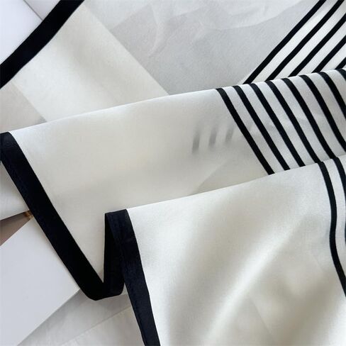 100 ٪ Mulberry Silk Scarf 25 × 25 بوصة - وشاح مربع مربع رقمي مطبوع للنساء ، مع عبوات الهدايا in Kuwait