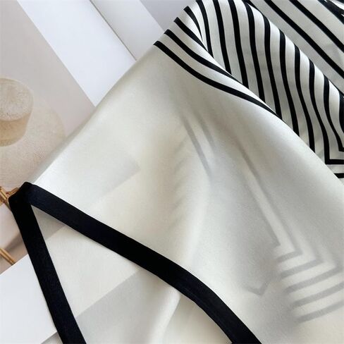 100 ٪ Mulberry Silk Scarf 25 × 25 بوصة - وشاح مربع مربع رقمي مطبوع للنساء ، مع عبوات الهدايا in Kuwait