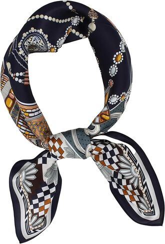 100 ٪ Mulberry Silk Scarf 25 × 25 بوصة - وشاح مربع مربع رقمي مطبوع للنساء ، مع عبوات الهدايا in Kuwait
