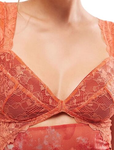 Women Sexy Lace Patchwork Mesh Dress Floral Print Cutout Sweetheart Neck Backless Slit Summer Maxi Dress in Kuwait