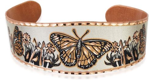 Native American Tribal Bracelets Cuff Animal/Pueblo/Dolphin/Hummingbird/Dragonfly/Butterfly/Orca/Wolf/Cat/Bison/Owl/Maple in Saudi Arabia