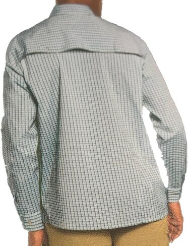 Orvis Men's UPF 30+ Quick Dry Long Sleeve Button Up Tech Shirt with Roll Tab Sleeves in Saudi Arabia