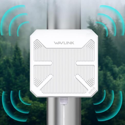 WAVLINK 2025 AX3000 Outdoor WiFi Extender, Long-Range WiFi 6 Repeater/Access Point/Router with Dual Band/PoE/IP67 Waterproof Supports Up to 256 Devices for Garage, Yard, RV(Camo) in Saudi Arabia