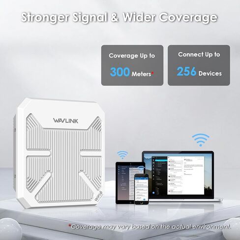 WAVLINK 2025 AX3000 Outdoor WiFi Extender, Long-Range WiFi 6 Repeater/Access Point/Router with Dual Band/PoE/IP67 Waterproof Supports Up to 256 Devices for Garage, Yard, RV(Camo) in Saudi Arabia