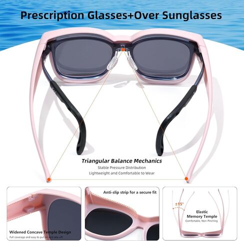 EYEBUDDY Fit Over Glasses Sunglasses for Kids Polarized Sunglasses:fitover sunglasses boys girls in Saudi Arabia