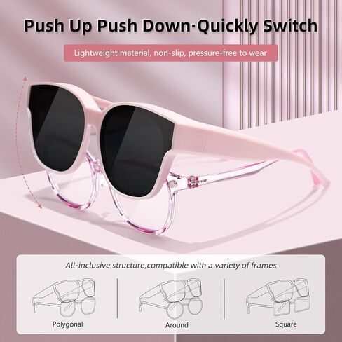 EYEBUDDY Fit Over Glasses Sunglasses for Kids Polarized Sunglasses:fitover sunglasses boys girls in Saudi Arabia