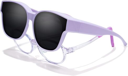 EYEBUDDY Fit Over Glasses Sunglasses for Kids Polarized Sunglasses:fitover sunglasses boys girls in Saudi Arabia