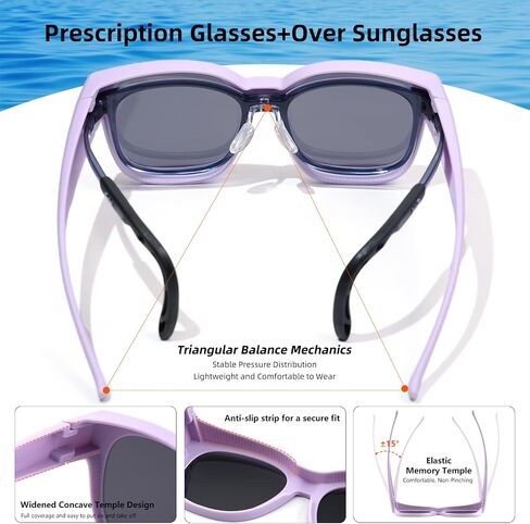 EYEBUDDY Fit Over Glasses Sunglasses for Kids Polarized Sunglasses:fitover sunglasses boys girls in Saudi Arabia