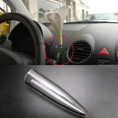 Car Transparent Clear Bud Flower Vase for VW New Beetle 1998 1999 2000 2001 2002 2003 2004 2005 2006 2007 2008 2009 2010 1C08584616TP 1C0 858 461 6TP in Kuwait