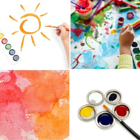 Multi-Purpose Electroplated Steel Plate, Iron Plate, Metal Tray, Metal Dish for Painting & Incense Heater Burner, Electric Incense Burner, 3.5 x 0.6cm (12) in Kuwait