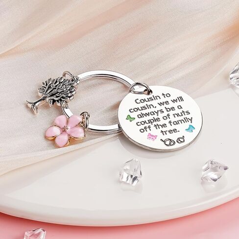 Cousin Gifts Keychain for Women Men - Funny Best Cousin Ever Keyring for Girls and Boys Birthday Christmas Gift in Saudi Arabia
