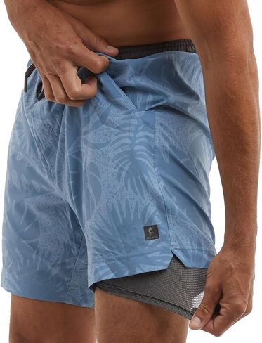 PELAGIC Leiday Elastic Waist Lined Shorts 17" in Kuwait