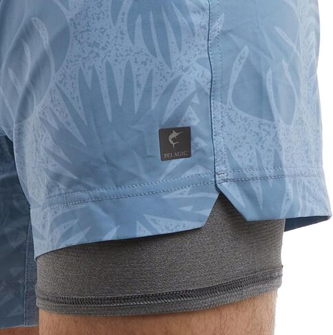 PELAGIC Leiday Elastic Waist Lined Shorts 17" in Kuwait
