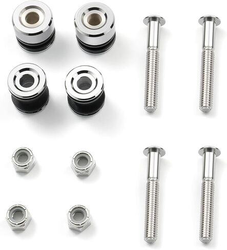 Motorcycle Quick Release Sissy Bar Luggage Racks Detachables 4 Point Docking Hardware Kit Fits for Harley Sportsters 1995+ (Chrome) in Saudi Arabia
