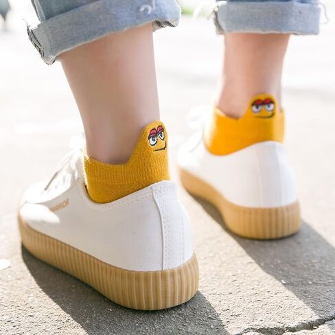 Socks for Women Funny Novelty Crew Ankle Socks 5 Pairs (4-8) in Saudi Arabia