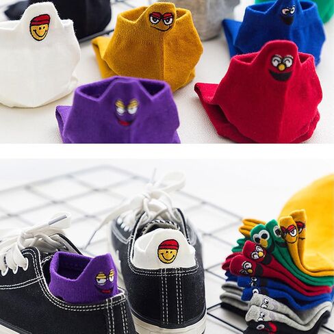 Socks for Women Funny Novelty Crew Ankle Socks 5 Pairs (4-8) in Saudi Arabia