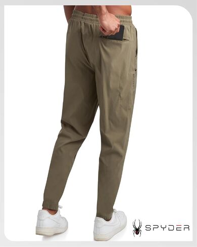 Spyder Mens Golf Pants - Lightweight Stretch Wind and Water Resistant Tech Work Dress Pants for Golf Hiking Athleisure (S-XL) in Saudi Arabia