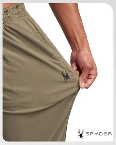 Spyder Mens Golf Pants - Lightweight Stretch Wind and Water Resistant Tech Work Dress Pants for Golf Hiking Athleisure (S-XL) in Saudi Arabia