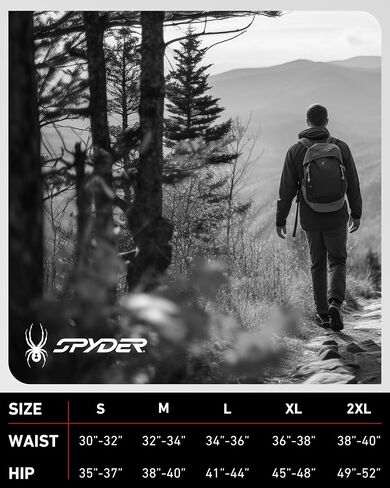 Spyder Mens Golf Pants - Lightweight Stretch Wind and Water Resistant Tech Work Dress Pants for Golf Hiking Athleisure (S-XL) in Saudi Arabia