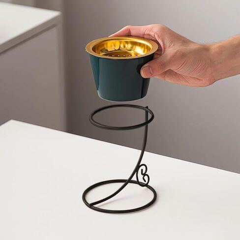 Incense Cone Holder, Ceramic & Iron Ash Catcher Burner for Modern Home Decor, Yoga Meditation Zen Spiritual Gifts​. (Green) in Saudi Arabia
