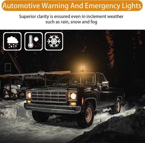 Led Strobe Light, 40 LED Amber Warning Safety Flashing Strobe Lights, 12V-24V LED Beacon Lights with Magnetic and 16 ft Straight Cord, for Forklift Trucks, Clearance Vehicles, Transportation Vehicles in Saudi Arabia
