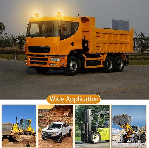 Led Strobe Light, 40 LED Amber Warning Safety Flashing Strobe Lights, 12V-24V LED Beacon Lights with Magnetic and 16 ft Straight Cord, for Forklift Trucks, Clearance Vehicles, Transportation Vehicles in Saudi Arabia