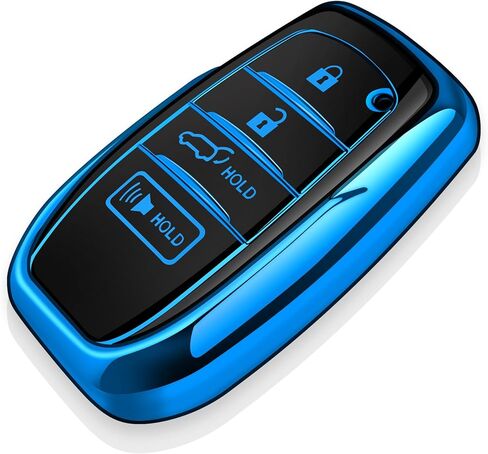 Tukellen for Toyota Key Fob Cover Soft TPU Full Protection Key Case fit for 2025 Camry 2019-2024 Venza, RAV4 Prime, Land Cruiser, Fortuner, Grand Highlander, Corolla Cross, Hilux 4-5 Buttons (White) in Saudi Arabia