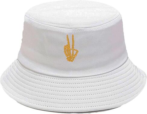 Novelty Embroidered Bucket Hat Halloween Fisherman Cap Packable Sun Hats for Women, Men in Saudi Arabia