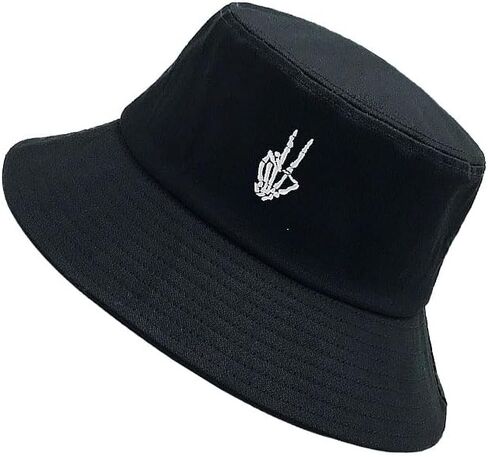 Novelty Embroidered Bucket Hat Halloween Fisherman Cap Packable Sun Hats for Women, Men in Saudi Arabia