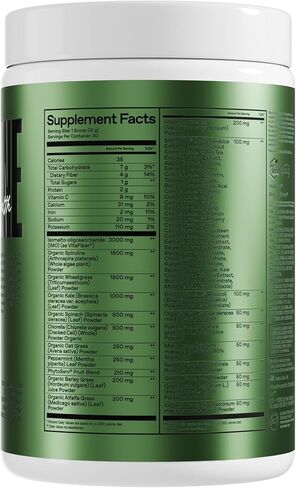 واحد من بودرة الخضراء والغوت - Superfood Greens مع البريبايوتيك ، والبروبيوتيك والإنزيمات الهضمية لصحة الأمعاء ، والمناعة والطاقة ، لا محليات اصطناعية - التوت المختلط ، 30 خدمة in Kuwait