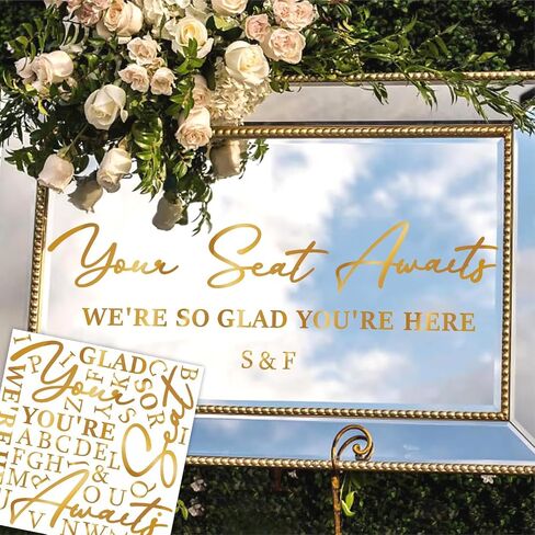 Wooden Welcome to Our Wedding Signs Colorable Wedding Mirror Stickers for Reception Display Rustic Weddings Party Decoration Backdrop Supplies Marriage Lettering for Ceremony Balloon Arch Photo Prop in Saudi Arabia