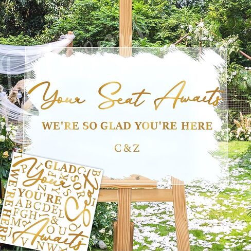 Wooden Welcome to Our Wedding Signs Colorable Wedding Mirror Stickers for Reception Display Rustic Weddings Party Decoration Backdrop Supplies Marriage Lettering for Ceremony Balloon Arch Photo Prop in Saudi Arabia