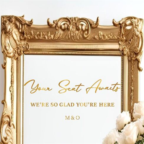 Wooden Welcome to Our Wedding Signs Colorable Wedding Mirror Stickers for Reception Display Rustic Weddings Party Decoration Backdrop Supplies Marriage Lettering for Ceremony Balloon Arch Photo Prop in Saudi Arabia
