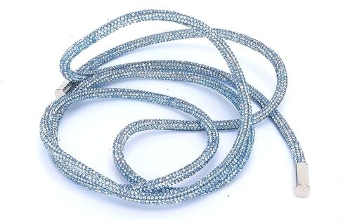 Rope Laces, 1Pcs Shoe Laces, 6mm Shoe Lace Accessories Glass Shiny Round Cords Rope Lace with Metal Tip String for Clothes Shoe Replacement Assembly Decor 0.2in (AB Color) in Kuwait