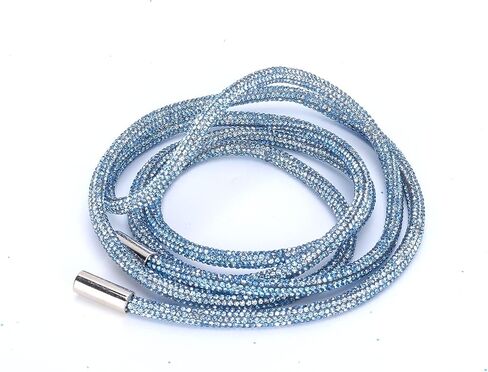 Rope Laces, 1Pcs Shoe Laces, 6mm Shoe Lace Accessories Glass Shiny Round Cords Rope Lace with Metal Tip String for Clothes Shoe Replacement Assembly Decor 0.2in (AB Color) in Kuwait