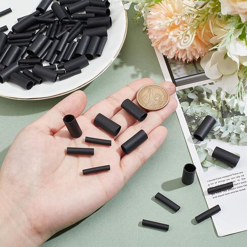 Nbeads 120 PCS نصائح حاشية Pastic ، 4 أحجام Paracord Caps سدان الحاشية. in Saudi Arabia