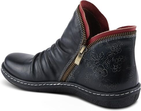 SPRING STEP L'Artiste Chesapeake Women's Floral Bootie - أزهار مطلية ، جلد مصقول ، نمط بوهيمي in Kuwait