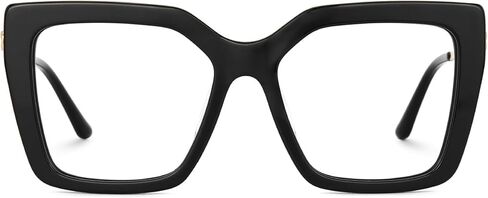 Zeelool Oversized Blue Light Glasses for Women Classic Designer Square Eyeglasses Frames Non Prescription in Kuwait