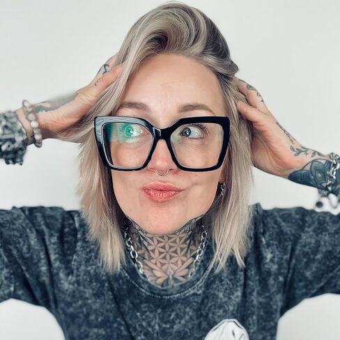 Zeelool Oversized Blue Light Glasses for Women Classic Designer Square Eyeglasses Frames Non Prescription in Kuwait