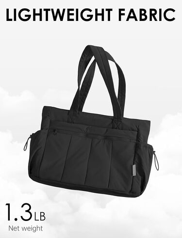 Tote Bag for Women, Lightweight Large Puffer Bag, Quilted Shoulder Purses Handbags for Travel Work in Saudi Arabia