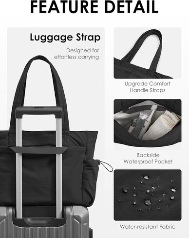 Tote Bag for Women, Lightweight Large Puffer Bag, Quilted Shoulder Purses Handbags for Travel Work in Saudi Arabia