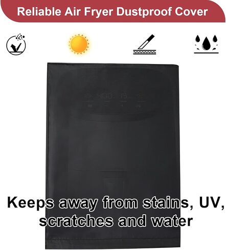 Waterproof Air Fryer Cover for 10-26 Quart Extra Large Instant Pot Toaster Oven Electric Pressure Cooker Rice Cooker, Countertop Appliances Dust Cover, Black in Saudi Arabia