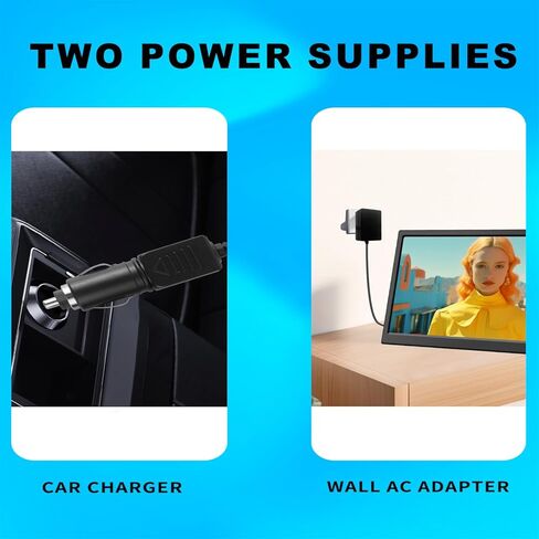 15.6 inch Portable Small TV - Kitchen TV with Antenna/HDMI/USB/AV, Rechargeable Battery Operated - Perfect for Camping and RV Trips in Kuwait