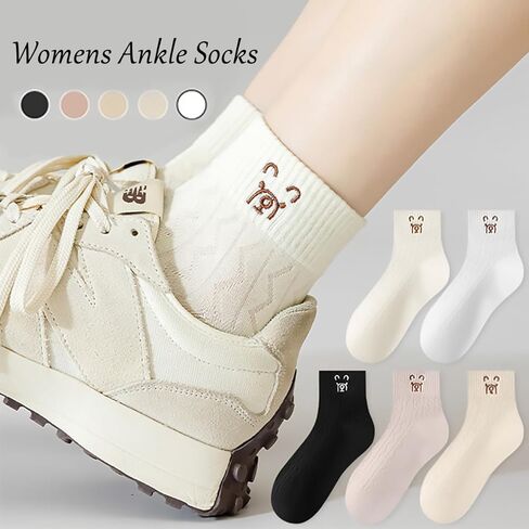YQHMT Womens Cotton Custal Crew Socks رفيعة رفيعة الراحة الجوارب اللباس التنفسي للنساء الهدايا in Kuwait