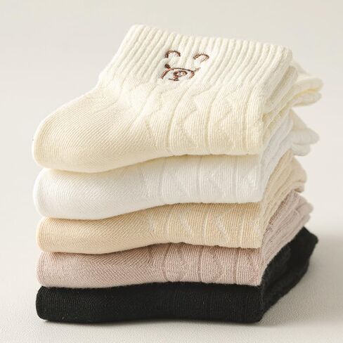 YQHMT Womens Cotton Custal Crew Socks رفيعة رفيعة الراحة الجوارب اللباس التنفسي للنساء الهدايا in Kuwait
