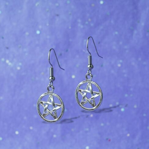 Triple Moon Earrings Symbol of Moon Goddess Hecate, Triple Moon Witchy Jewelry for Women, Triple Goddess Moon Charm Earrings with Hecate Pendant, Triple Moon Goddess Hecate Symbol in Saudi Arabia