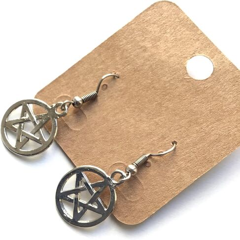 Triple Moon Earrings Symbol of Moon Goddess Hecate, Triple Moon Witchy Jewelry for Women, Triple Goddess Moon Charm Earrings with Hecate Pendant, Triple Moon Goddess Hecate Symbol in Saudi Arabia