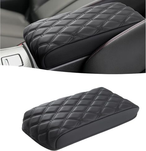 غلاف وحدة تحكم Custom Custom Custom Custom Custom Fit For 2013-2018 Nissan Altima- غطاء مركز ذراع الجلود المقاوم للماء - الحماية الكاملة - أسود in Saudi Arabia